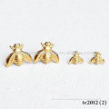 Little Gold Bee Stud Earrings Golden Honey Bee Woodland Insect Earrring